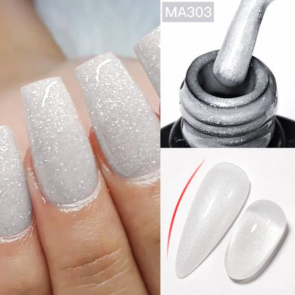 7ml Nude Rubber Base Gel Nail Polish 2 In 1 Semi Permanent Colorful Nail Art UV LED Gel For Nails Manicure Soak Off Varnishes