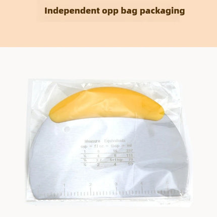 1PC Stainless Steel Cutting Blade Baking Flour Cutting Tape, Graduated Cutting Strip, Rolling Sugar Scraper Baking Tool.