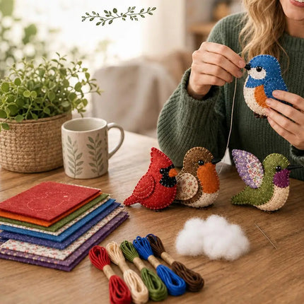 Cute 3D Beaded Fabric DIY Kit - Creative Handmade Material Pack New Arrival