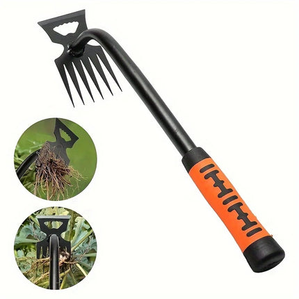 Heavy-duty long-handled weeder, a manual weed removal tool, suitable for gardens, lawns and farms