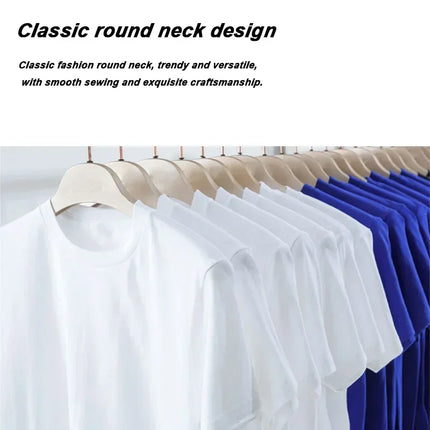Men's High Quality T-shirt 100% Cotton Funny Shadow Puppet Design Print Summer Casual Loose O-neck for Male T-shirt Tops Tees