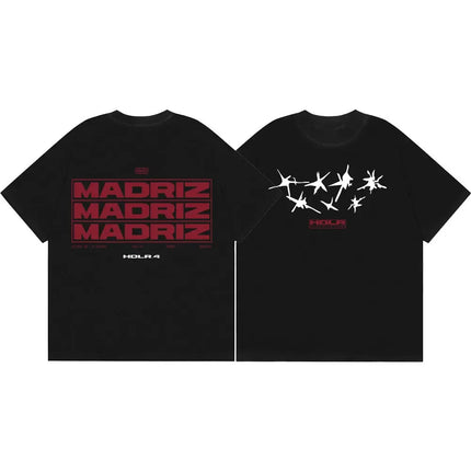 Natos Y Waor Double Sided Graphic T Shirts Men Women Hip Hop Vintage Short Sleeve T-shirts Summer Fashion Casual Cotton T-shirt