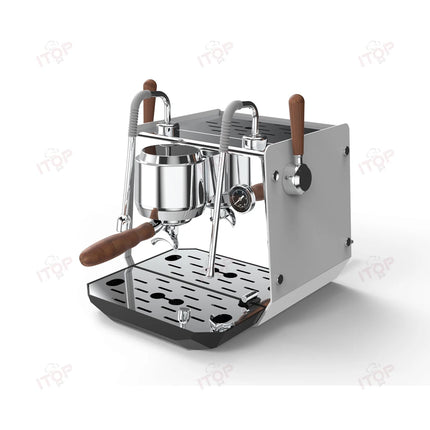 Rotary Pump Coffee Machine Home/commercial Espresso Coffee Maker 0.5L+ 1L Boliers PID Temperture Control Connect External Water