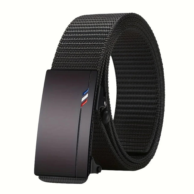 Casual Men's Nylon Belt Woven Canvas Breathable Automatic Buckle Belt For Men Outdoor Sports Strap Fashion Jeans Belt
