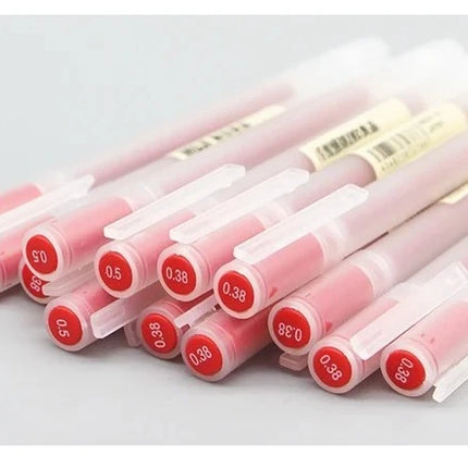 3Pcs Gel Pen Japan MUJIs 0.38mm/0.5mm Black/Blue/Red/Dark Blue Ink Gel Pen 4 Color Business School Stationery Special Offer Set