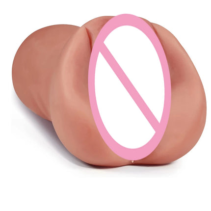 2 in 1 Pocket Pussy Male Masturbator with Sex Doll with 3D Realistic Textured Real Vaginal Tight Anal Valentine's Day ﻿