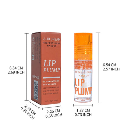 Autumn Winter Essential 3-Pcs Lip Oil Autumn Winter Lip Care 3Pcs HPlump Set Pink Hydrating Long-Lasting Moisturizing Gloss Balm