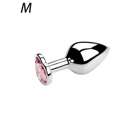 Anal Plug Heart 5 Sizes Stainless Steel Crystal Anal Plug Removable Butt Plug Stimulator Anal Sex Toys Prostate Massager Dildos