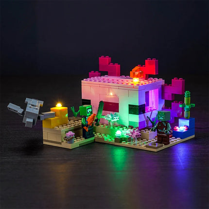 LED Light Kit for Axolotl House Building Set - USB & Battery Powered Lighting