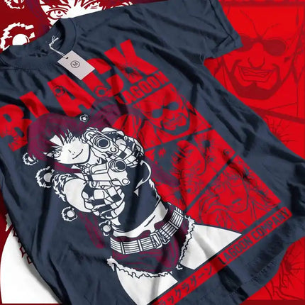 Black Lagoon Anime T-shirt Oversized Unisex Suitable for all seasons personality Clothes Streetwear high quality high quality