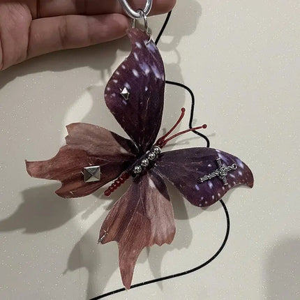 Exquisite Phalaenopsis Orchid Lily Keychain Creative Simulation Flower Bag Pendant Fashion Backpack Decoration Accessories Gifts