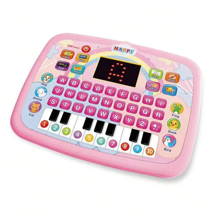 Kids Tablet Toddler Learning Pad with Teach Alphabet Numbers Word Music Math，Early Development Interactive Toy for Boys & Girls