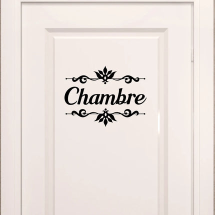 Spanish Chambre Bedroom Door Sticker Decal Waterproof Mural Vinyl Home Decor