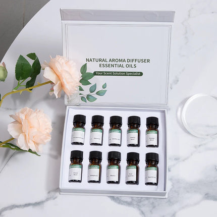 NAMSTE Essential Oil Samples Sets of Various Types Fragrance Series Suitable for Aroma Diffuser Air Freshener Aroma Oil Gift Box
