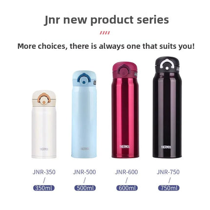 THERMOS Water Bottle 500ml Children Stainless Steel Vacuum Flask Thermal Mug, 6-12H Hot & Cold, Leakproof Coffee Mug for Hiking
