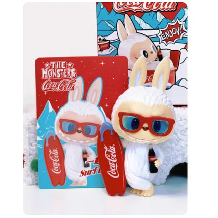 Genuine POPMART Labubu Coca Cola Series Blind Box Kawaii Anime Figure Desktop Decoration Mystery Box  Cute Girls Birthday Gifts