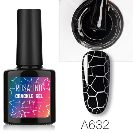 Crackle Gel Polish Cracking Nail Lacquer Quick Drying Nail Art Gel Manicure For UV Semi Permanent Base Top Coat