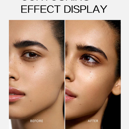 Double-head Face Bronzer Contour Stick Cream Makeup Light Dark Shadow Lasting Concealer Facial Brighten Contouring With Brush