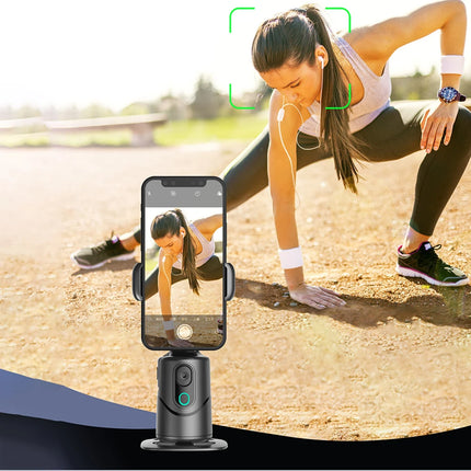 Auto Face Tracking Tripod 360° Rotation Auto Tracking Phone Holder Multi-color Fill Light Follow-up Gimbal Stabilizer for Video