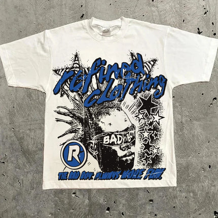 Harajuku Letter Graphic T Shirts Y2k Tops Men Women High Street Oversized T Shirt Pro Choice Streetwear Vintage Tee Clothing