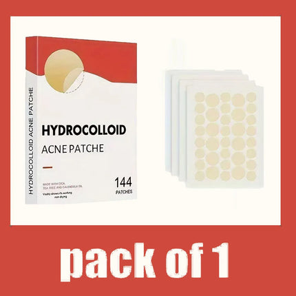 144pcs Invisible Removal Pimple Anti-Acne Hydrocolloid Patches Spots Marks Concealer Repair Sticker Waterproof Beauty-health