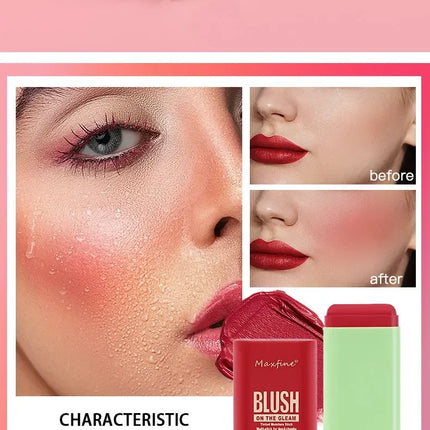 Make Up Multi Functional Blush Stick Easy Color Rouge Blusher Cream Waterproof High Color Rendering Brightening Skin Tone Hot