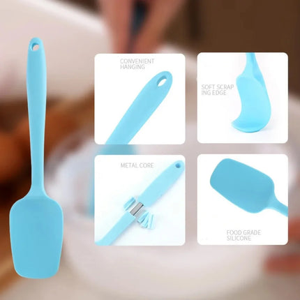 21cm/27cm Silicone Scraper Food Grade Silicone Baking Spatula Cake Spatula Mixing Tool Kitchen Baking Accessories