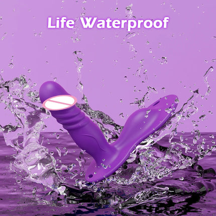 Wireless APP Wearable Thrusting G-Spot Vibrator for Women Female Clitoris Stimulator Telescopic Vibrating Anal Adult Sex Toys