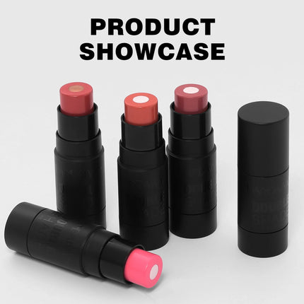 Velvety Sandwich Blush Highlighter Stick Long Lasting Rouge Tint Cream For Cheeks Lips Eyes Easy Blend Natural Look