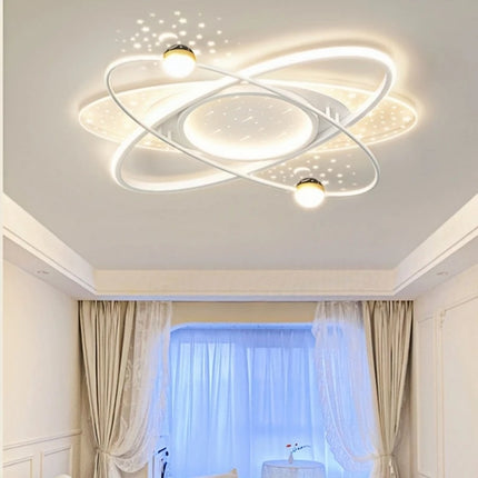 Modern LED Chandelier Light Luxury Starry Sky Home Decor Living Children's Room Bedroom Lamp Indoor Lighting Kids’ Pendant Ligh