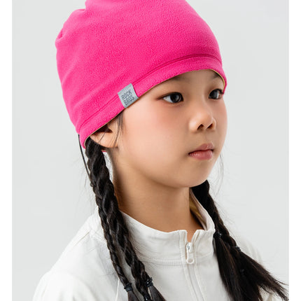 ROCKBROS Children Reversible Warm Scarf Fleece-Lined Ear-Warming Hat High Elasticity Breathable Built-in Drawstring Sports Mask