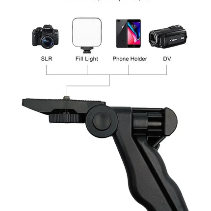 Tripod Phone Holder Smartphone Vlogging Kit With Mini Microphone LED Fill Light Starter For TikTok Live Stream Video YouTube