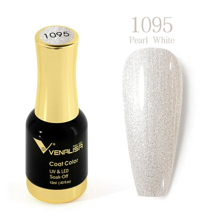 VENALISA 12ml Fabulous Pink Nails Crystal Lacquer CANNI Nail Art Glitter Pearl Diamonds Soak off Platinum UV LED Gel Nail Polish