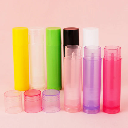 10/100pcs  Empty Lip Gloss Tubes Empty Cosmetic Containers Lipstick Jars Balm Tub Portable Travel Makeup Tools 5ml 5g