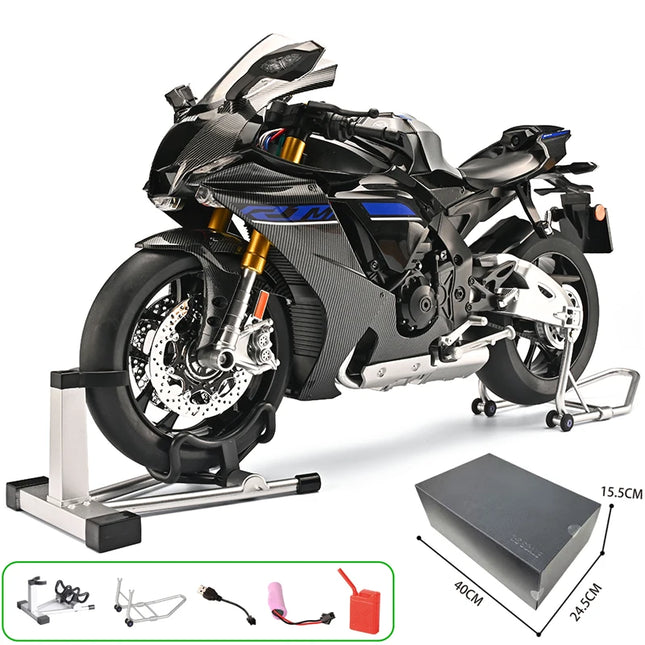 Spray 1:6 YAMAHA YZF-R1 YZFR1 Alloy Metal Diecast Model Motorcycle Desktop Display Collectible Ornament Holiday Present For Boys