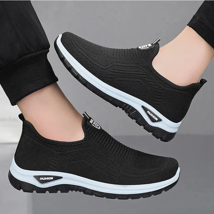 Men Casual Shoes Breathable Sneakers Mens Lightweight Walking Running Shoes Slip on Loafers for Couple Zapatillas Hombre Size 44