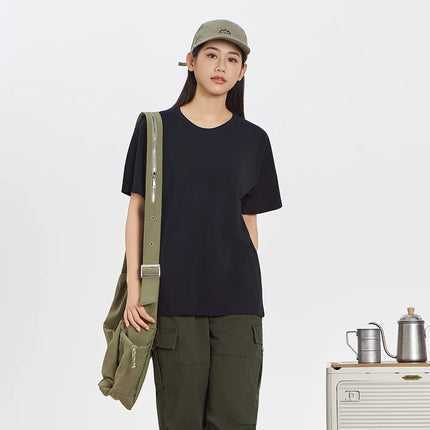 Unisex 100% Pure Cotton Solid Color Men's Summer Round Neck Short Sleeve T-Shirt 180g Cotton T-Shirt in 16 Colors