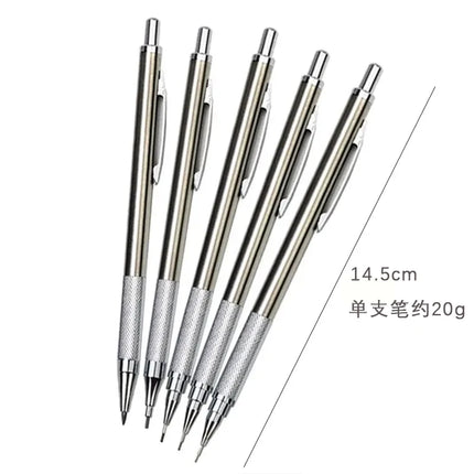 0.3/0.5/0.7/0.9/1.3/2.0mm Mechanical Pencil Set Art Drawing Painting Automatic Pencil with 2box Leads Office School Supply