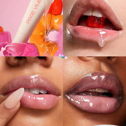 Water Gloss Moisturizing Clear Lip Gloss Mirror Jelly Plumping Lips Transparent Lip Tint Makeup Wholesale Women's Cosmetics