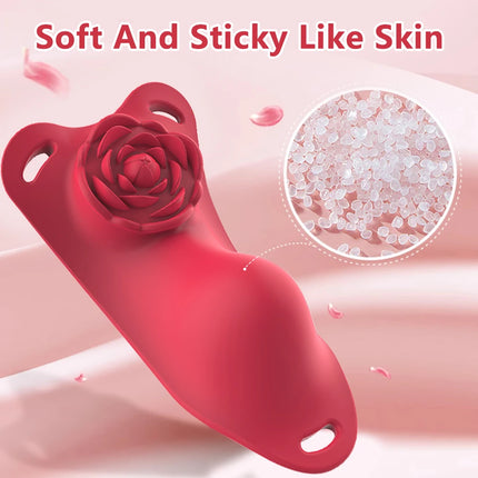 10-Frequency Lace Wear Rose Vibrator Long Distance Remote Control Clitoris U Point Masturbation Sex Toy Adult Female Couple Game