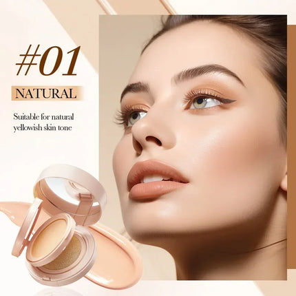 2 in 1 Double Layer Powder Cushion Clear Natural Lasting Brightening Sadoer Makeup Concealer Loose Powder Air Cushion BB Cream
