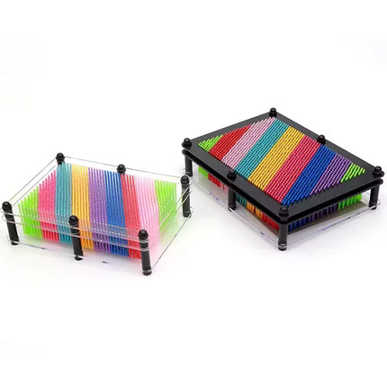 3D Clone Pin Compression Art Clone Hand Model Children's Toy Screen Insertion Pin Board Sculpture Painting Carving Illustration
