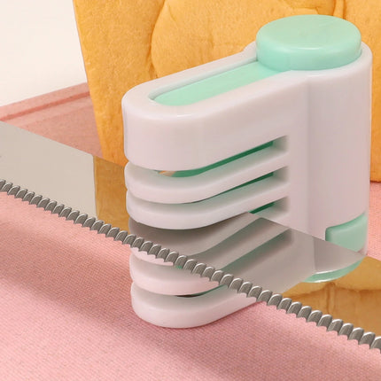 2pcs Cake Slicer 5 Layers Adjustable DIY Bread Knife Splitter Cutting Leveler Toast Slicer Fixator For Kichen Bakeware Tool