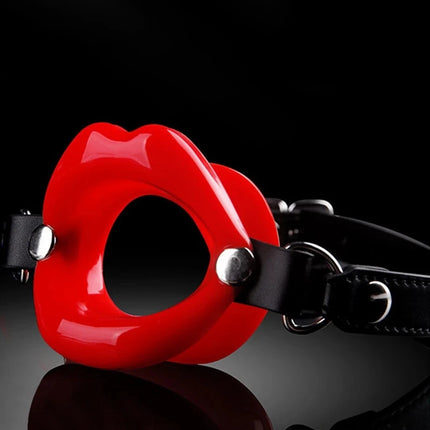 Female Blowjob Toy Sex Slave Rubber Lips O Ring Open Mouth Gag Oral Fetish Bdsm Bondage Restraints Erotic Sexual Toys Adult Game