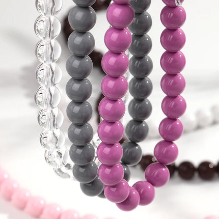 Boho Colorful Acrylic Big Ball Bead Chain Necklace Trendy Handmade Round Choker Necklaces for Women Man Statement Jewelry Gift