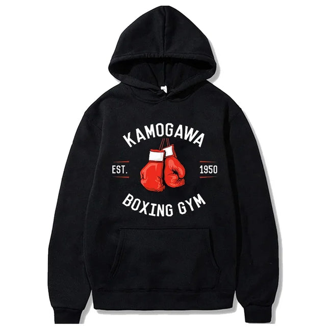 Men Women Makunouchi Takamura Harajuku Pullovers Hajime No Ippo Funny Hoodies KGB Manga Y2k Sweatshirt Japanese Anime Clothes