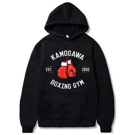 Men Women Makunouchi Takamura Harajuku Pullovers Hajime No Ippo Funny Hoodies KGB Manga Y2k Sweatshirt Japanese Anime Clothes