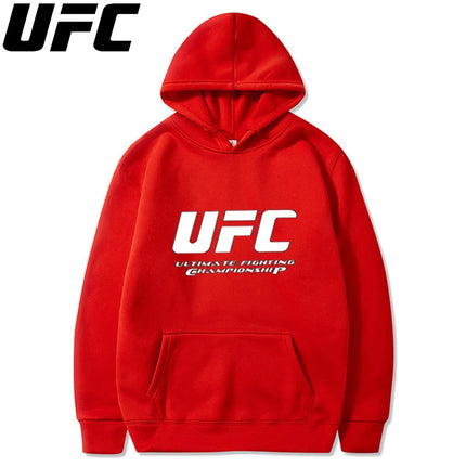 UFC Men's and Women's Solid Color Pocket Hoodies Sports Fitness Sweatshirts Fashionable Casual Pullovers Multi Color sweat