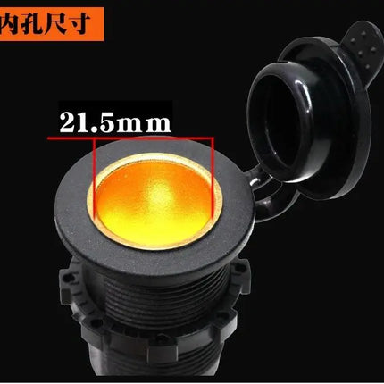 12-24V Car Cigar Lighter Mother Seat Suitable for Motorcycle Yacht Cigarette Sockets 20A Safe High Power 14Agw Cable