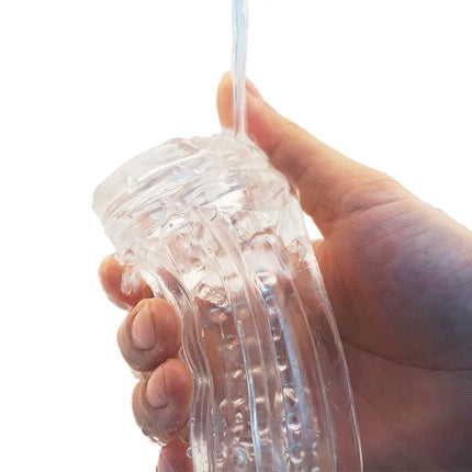 Male Masturbator Cup Soft Pussy Sex Toys Transparent Vagina Adult Endurance Exercise Adult supplies Vacuum Pocket Cup for Men
